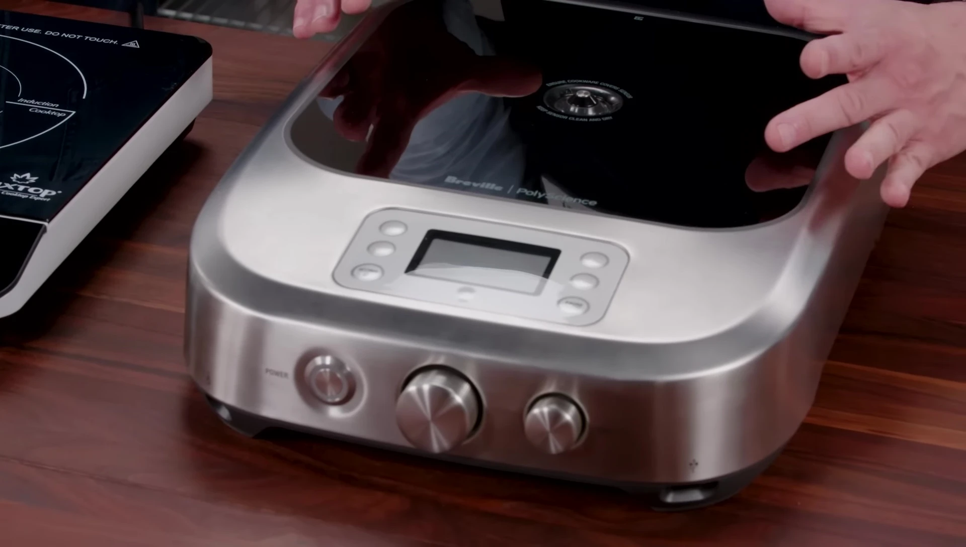 The Revel PolyScience Control Freak M induction cooktop.