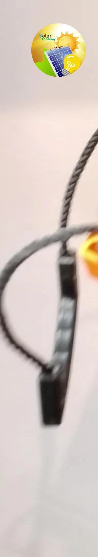 Close up of Sukam tubular solar batteries