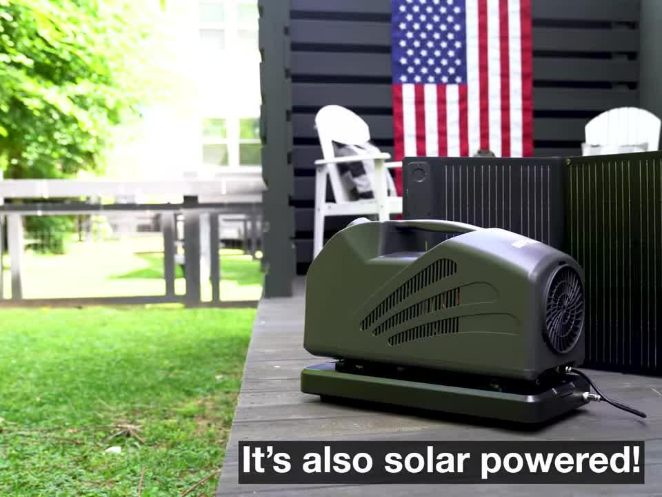 The included 100W solar panel