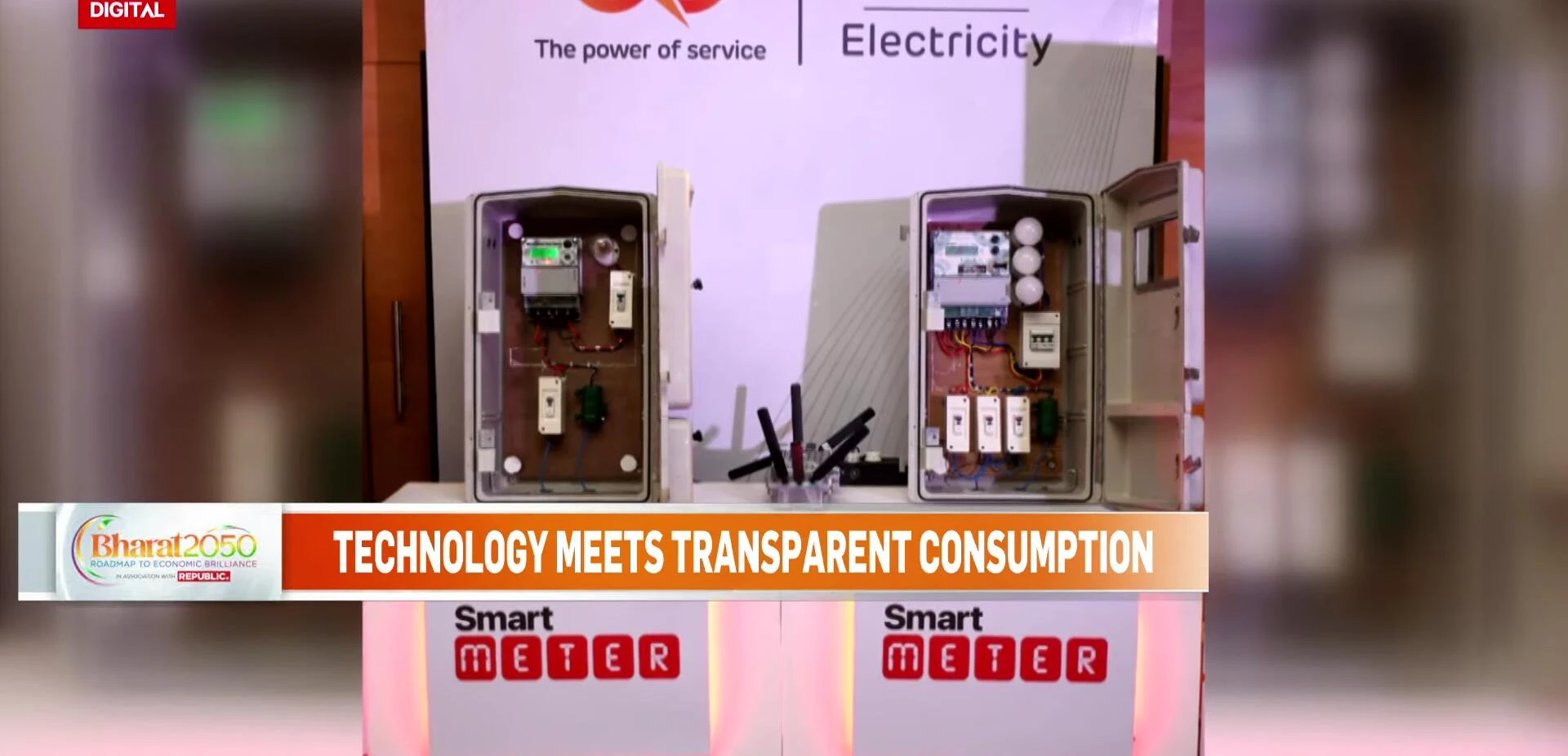 Image showing a smart meter interface displaying real-time energy consumption data.