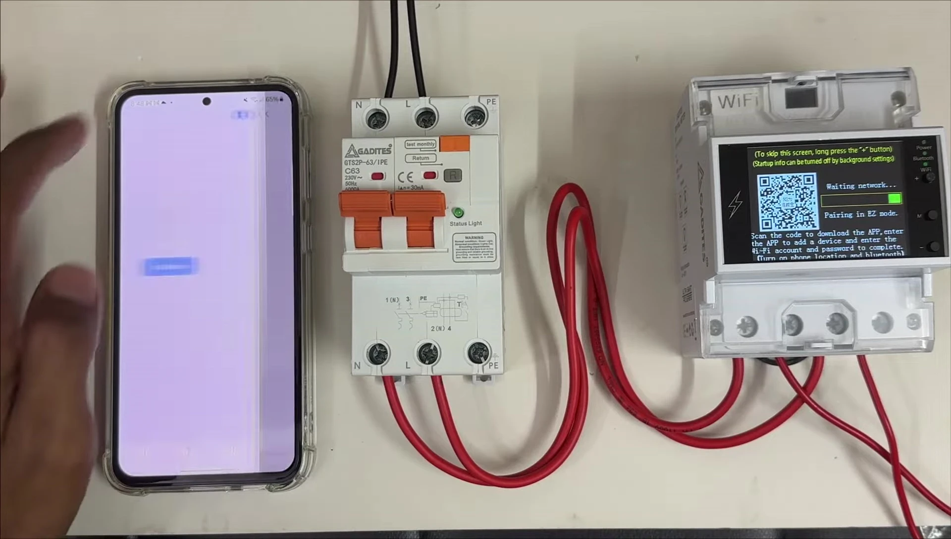 Screenshot of the Smart Life app showing the device addition process.