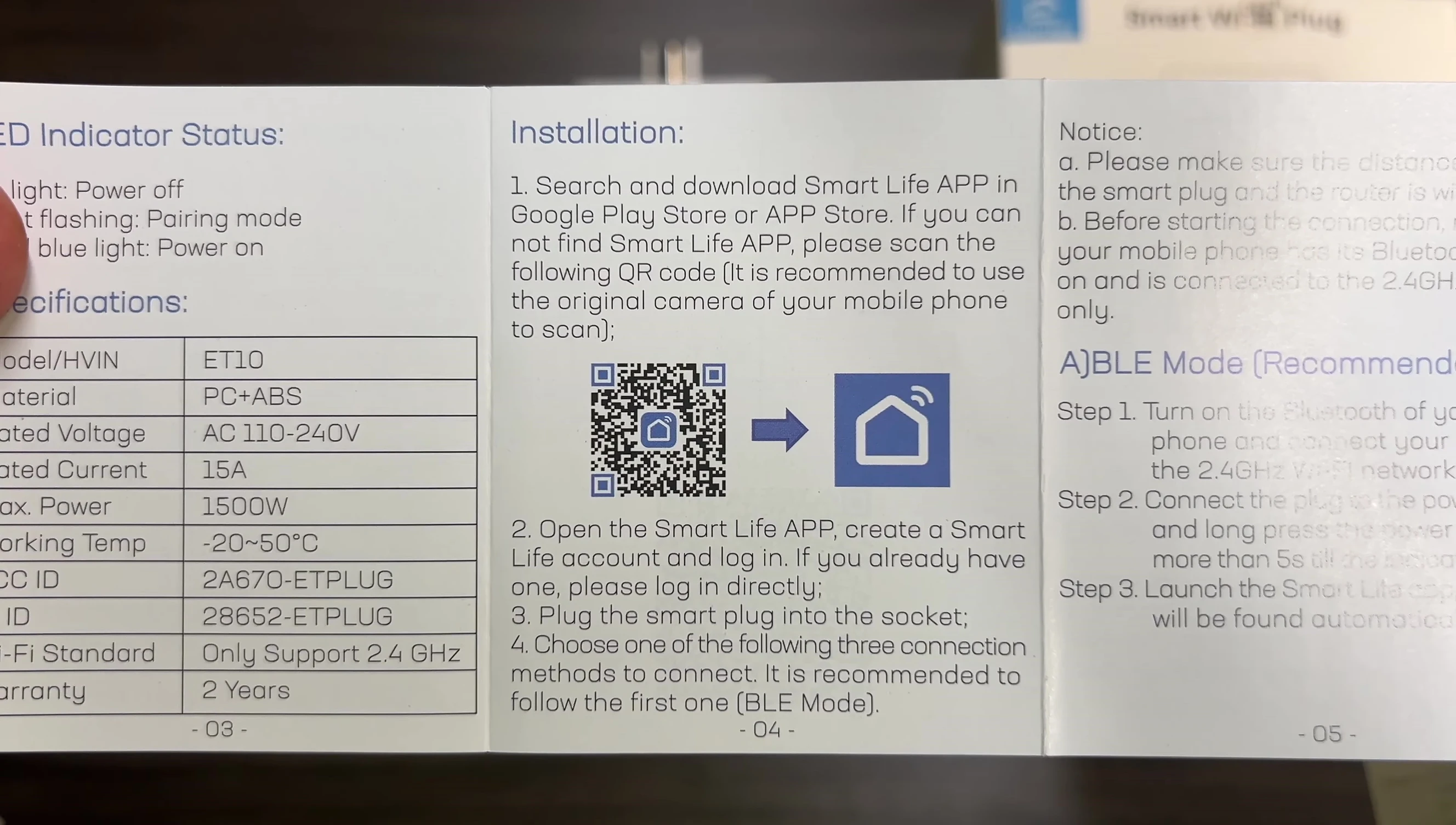 Screenshot of the Smart Life app