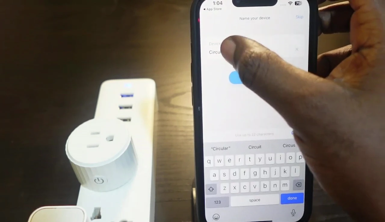 Renaming the Govee smart plug in the app