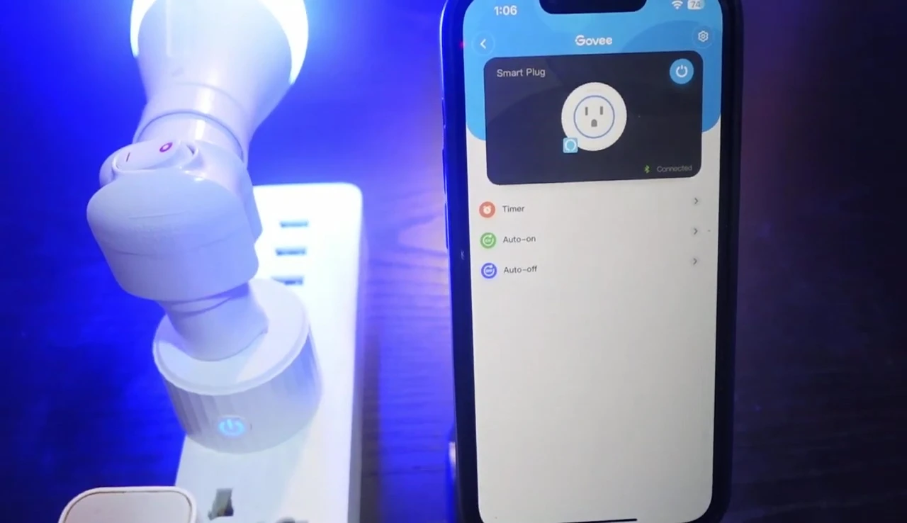 Scheduling interface within the Govee Home app