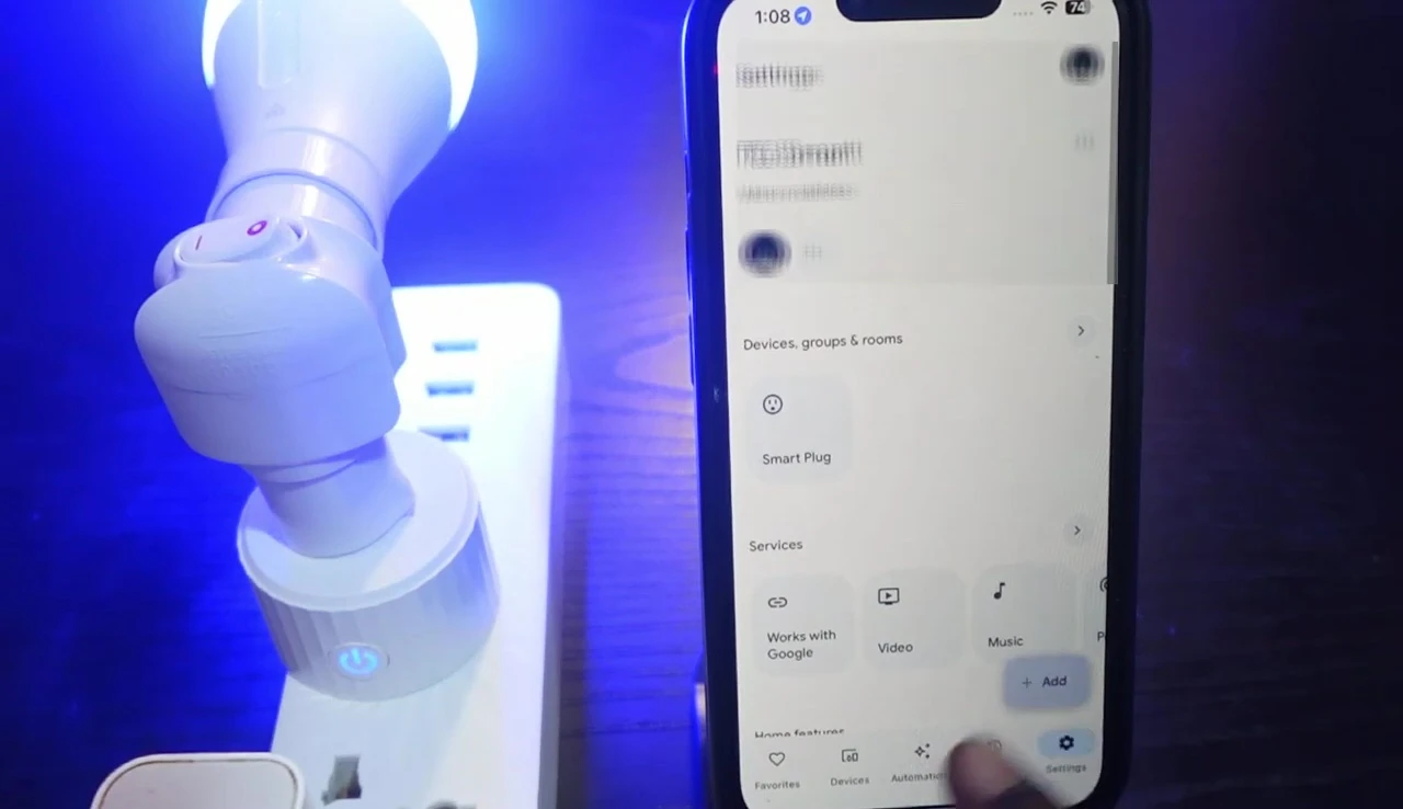 Adding device in Google Home app