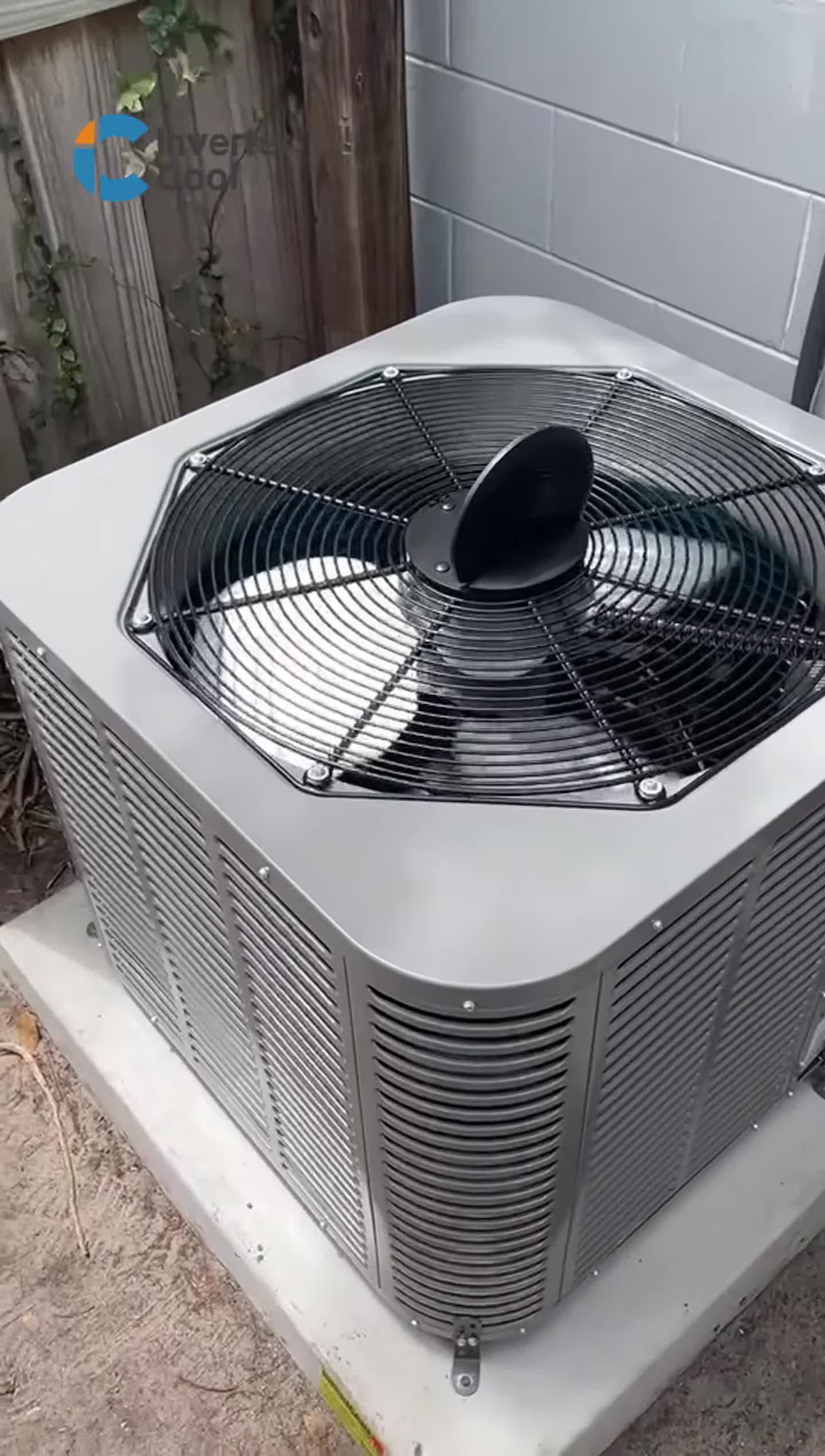 Close up of the unit shortly after startup