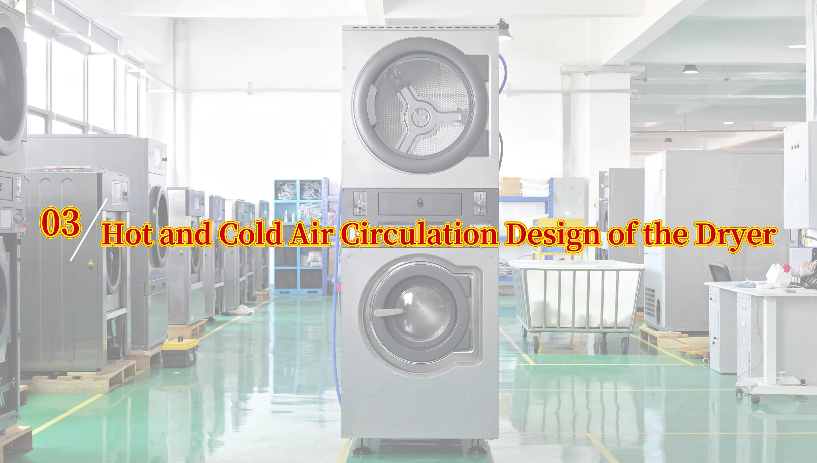 A cutaway illustration of the dryer's internal air circulation system.