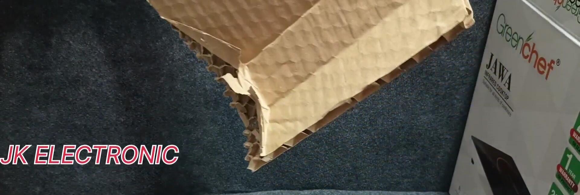 Close-up of the packaging showing its protective design.