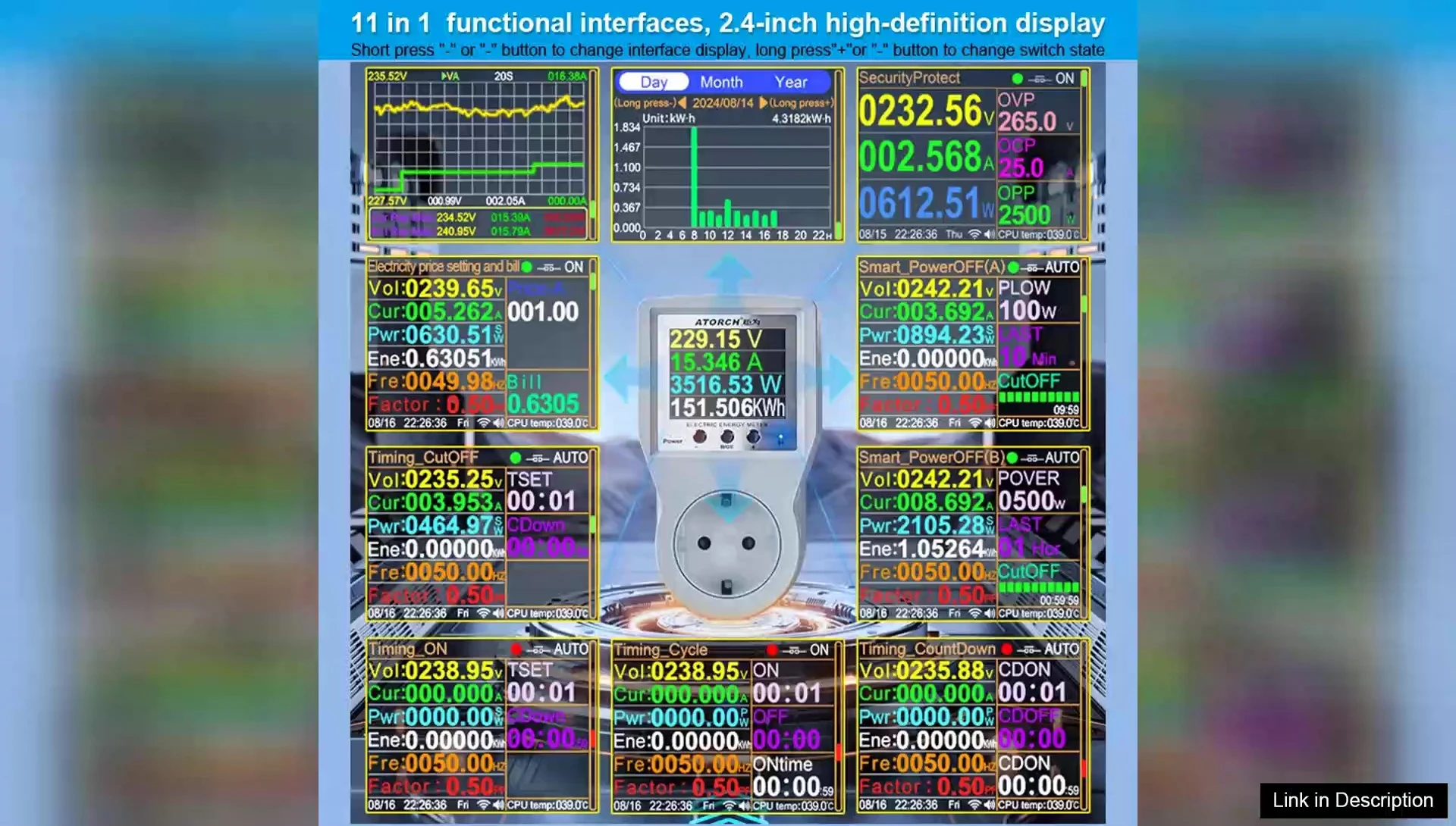 Screenshot showing data that identifies energy-consuming devices.