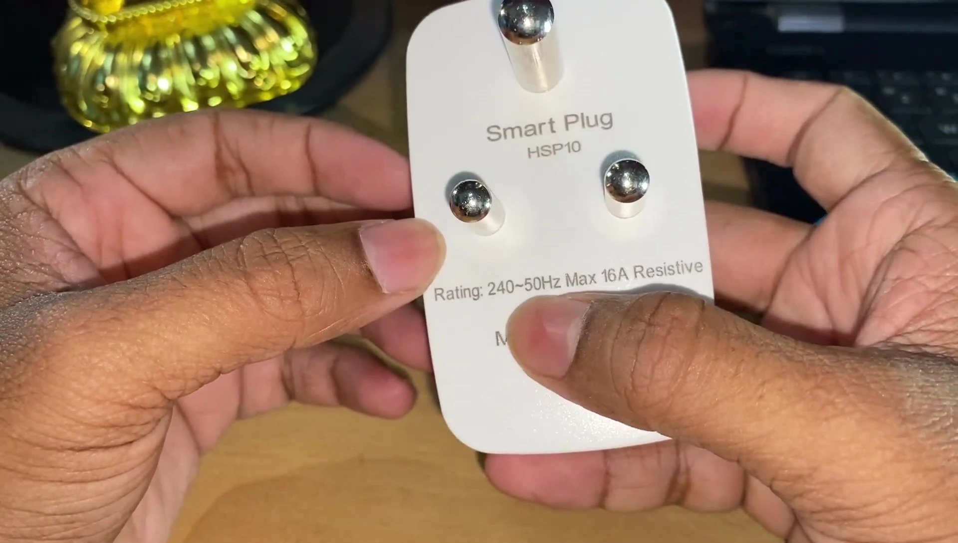 Made in India label on the device.
