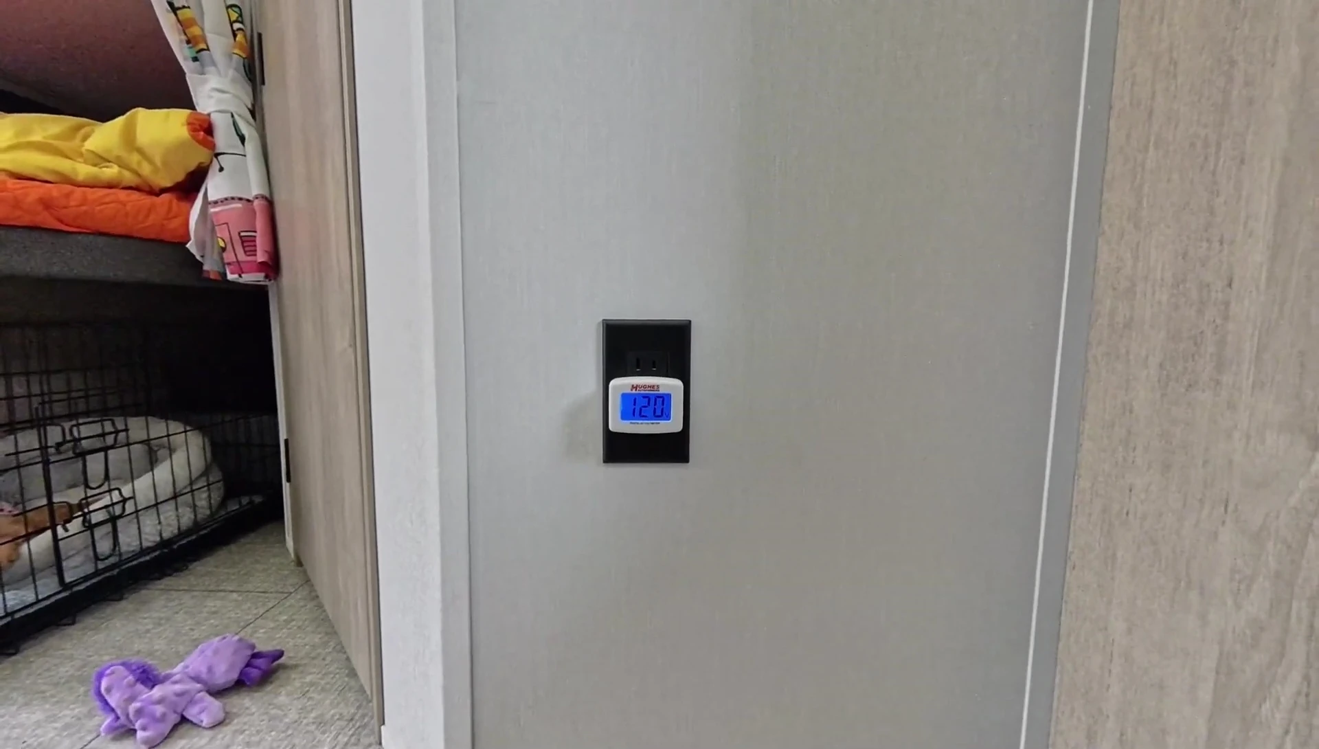 The included digital AC voltmeter
