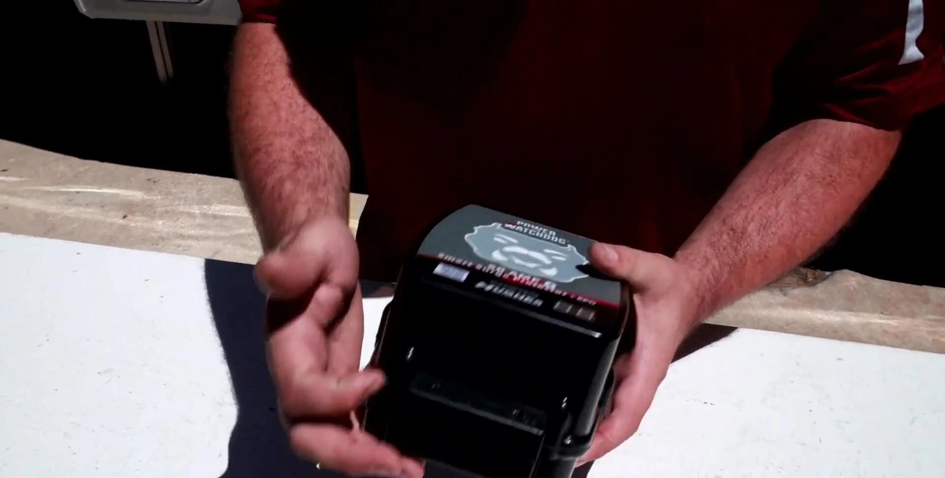 Labeled input and output on the Hughes Power Watchdog