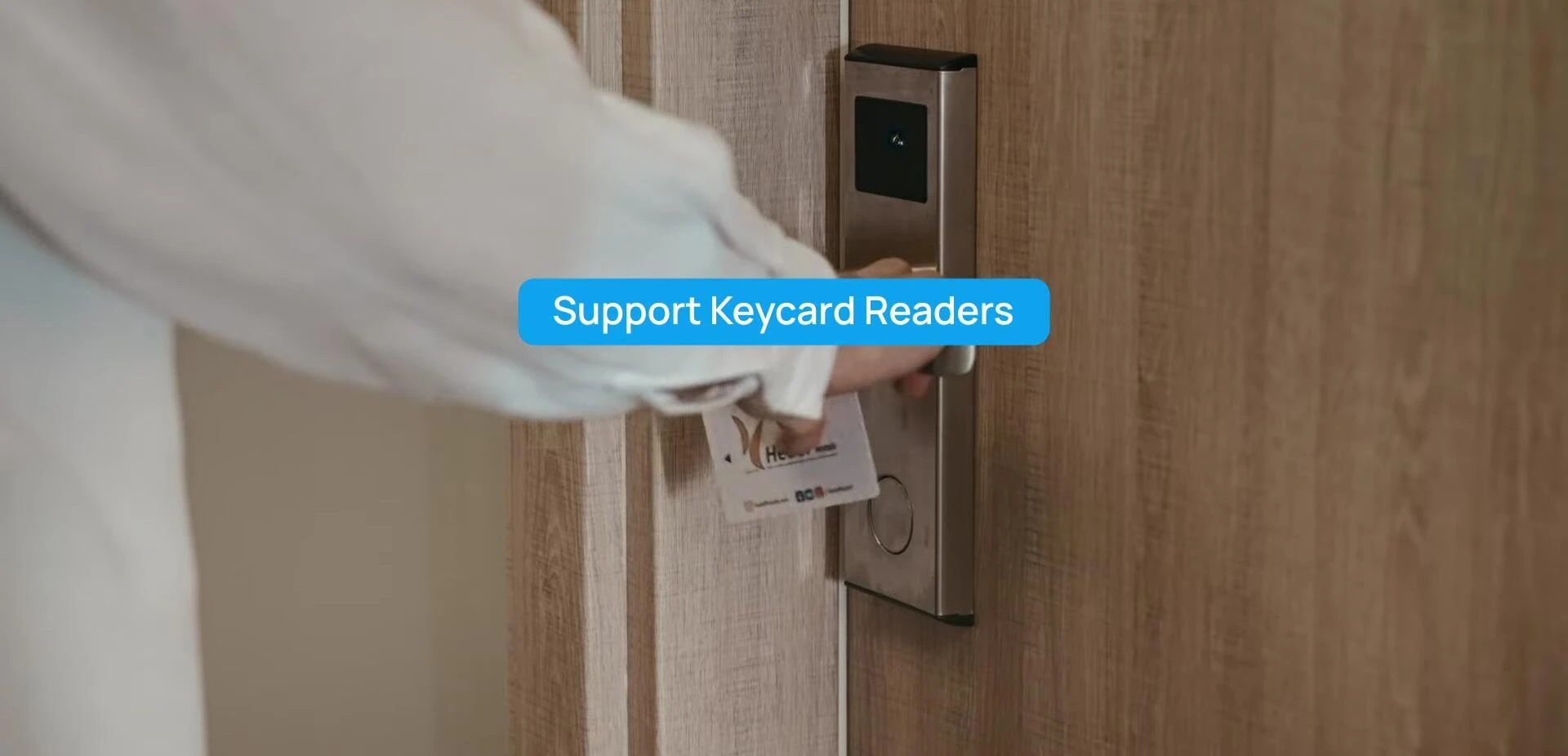 Screenshot showing the DI interface and its compatibility with key card readers.
