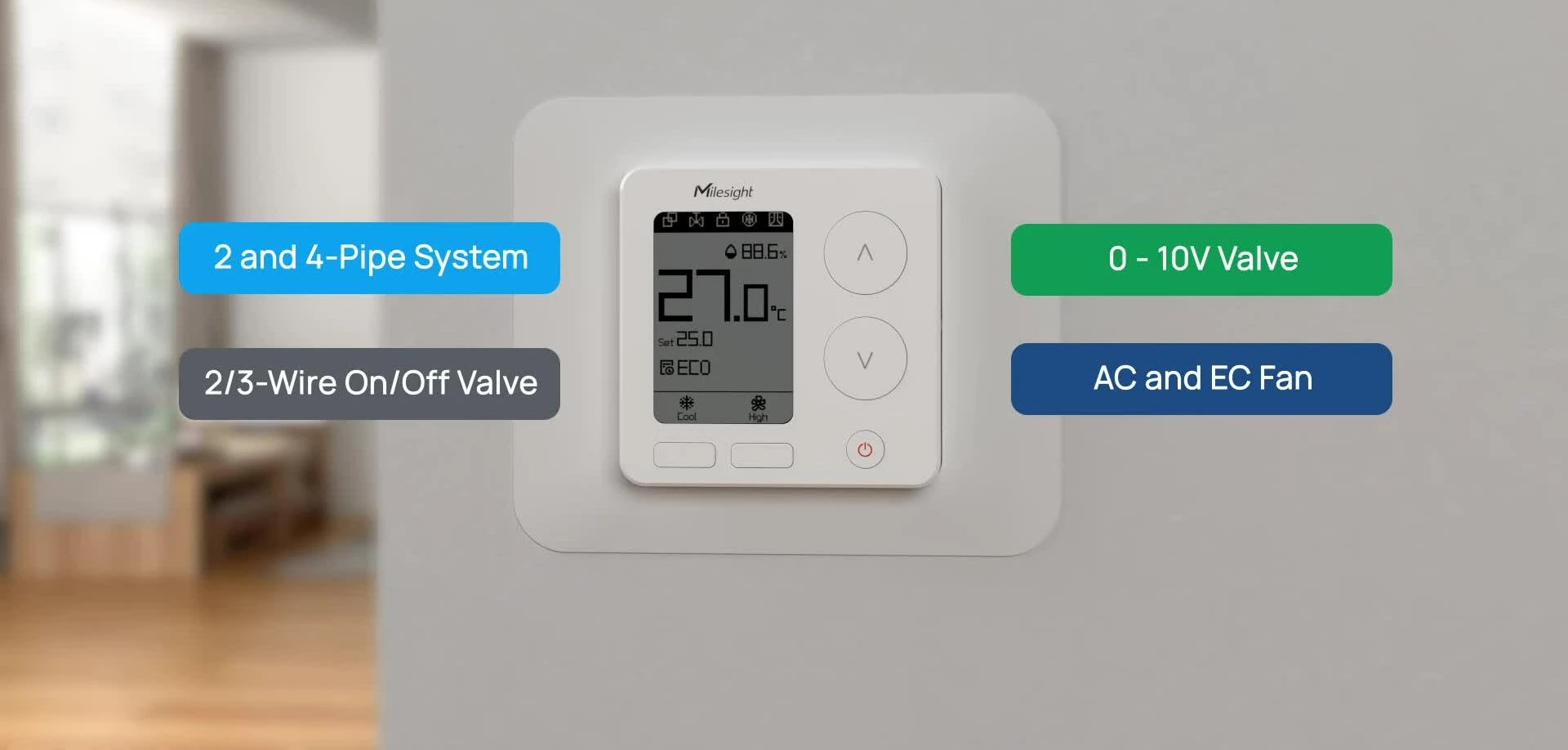 Image showing the thermostat integrated with other smart home devices.