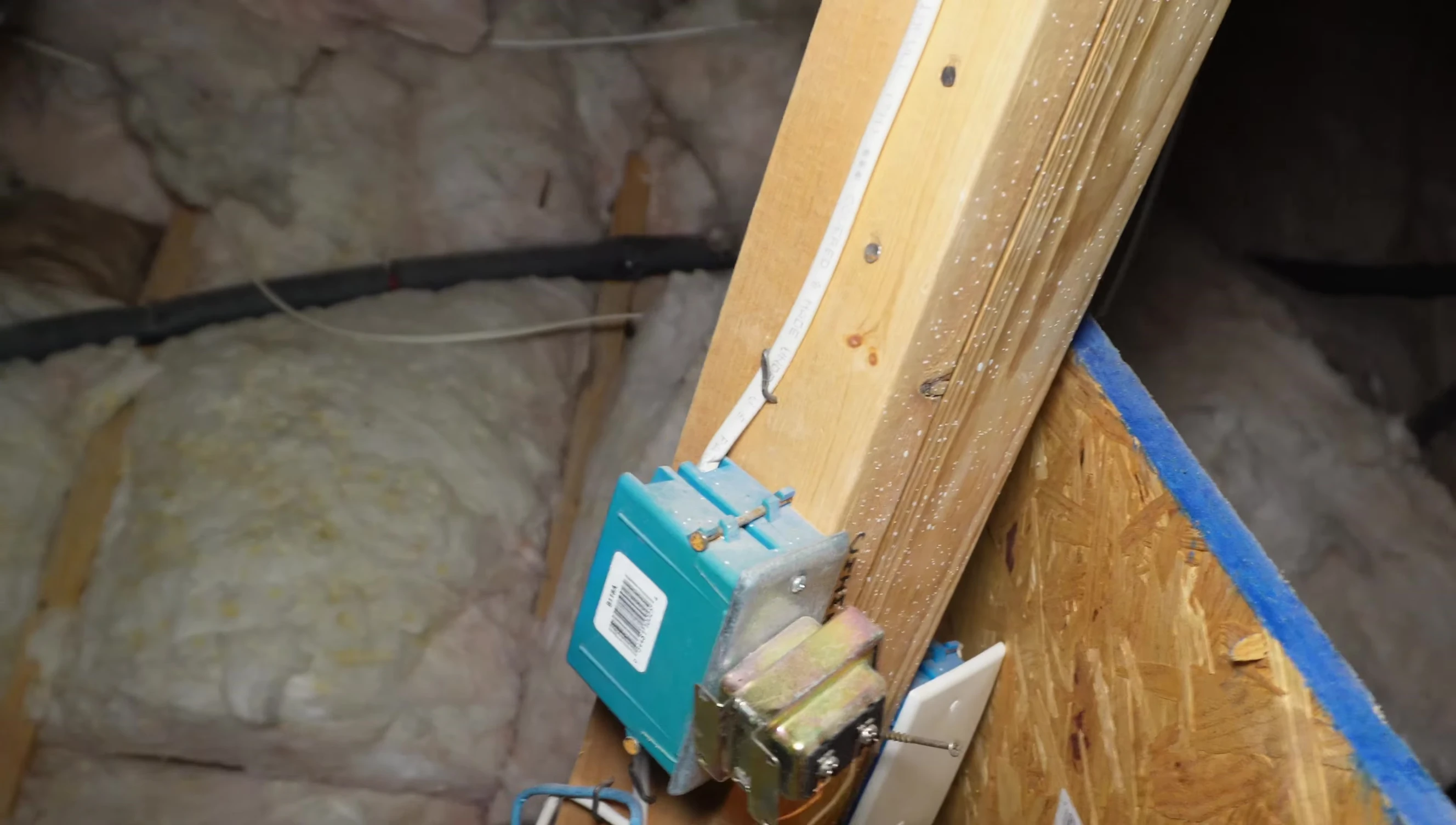 Doorbell wiring in the attic