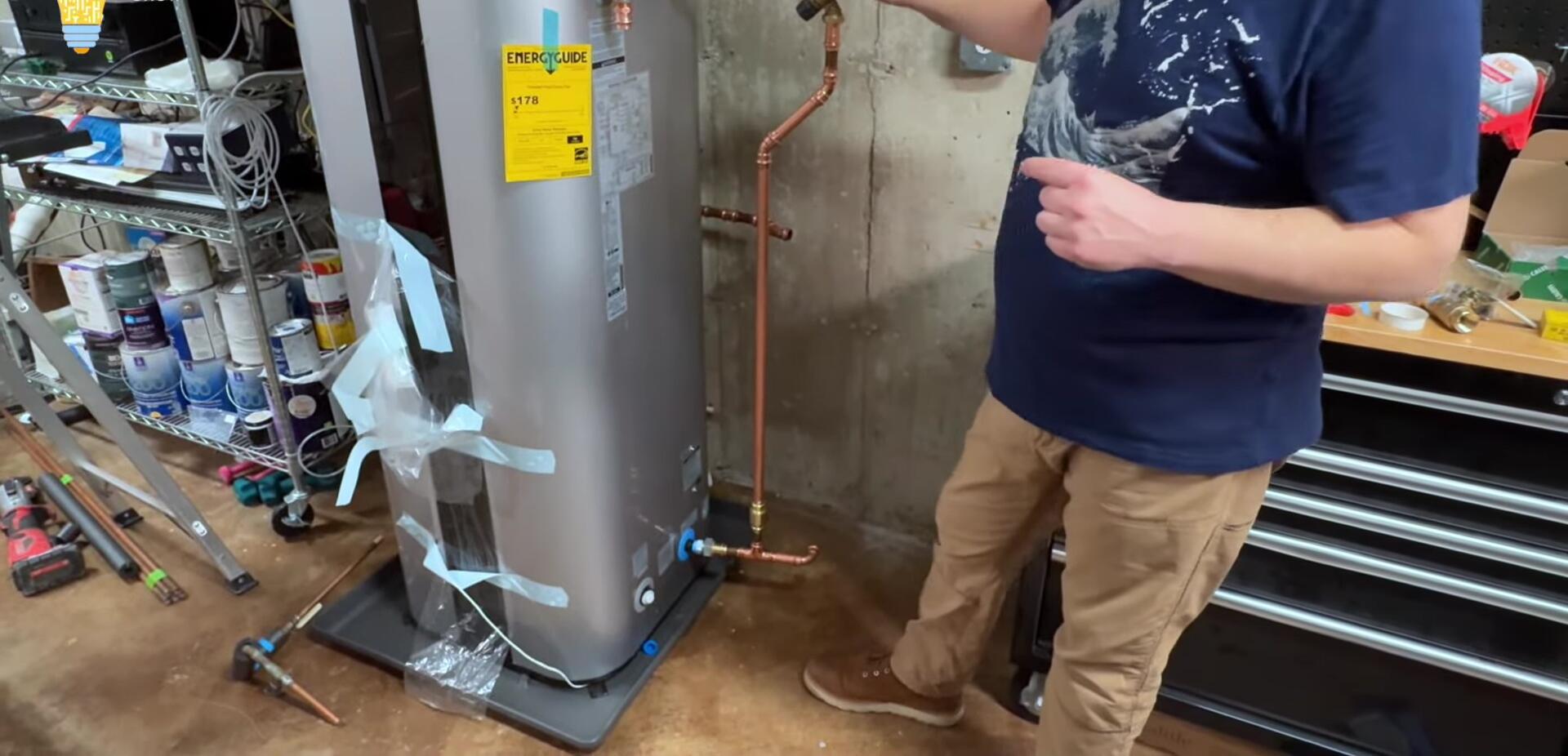 Thermostatic mixing valve installation