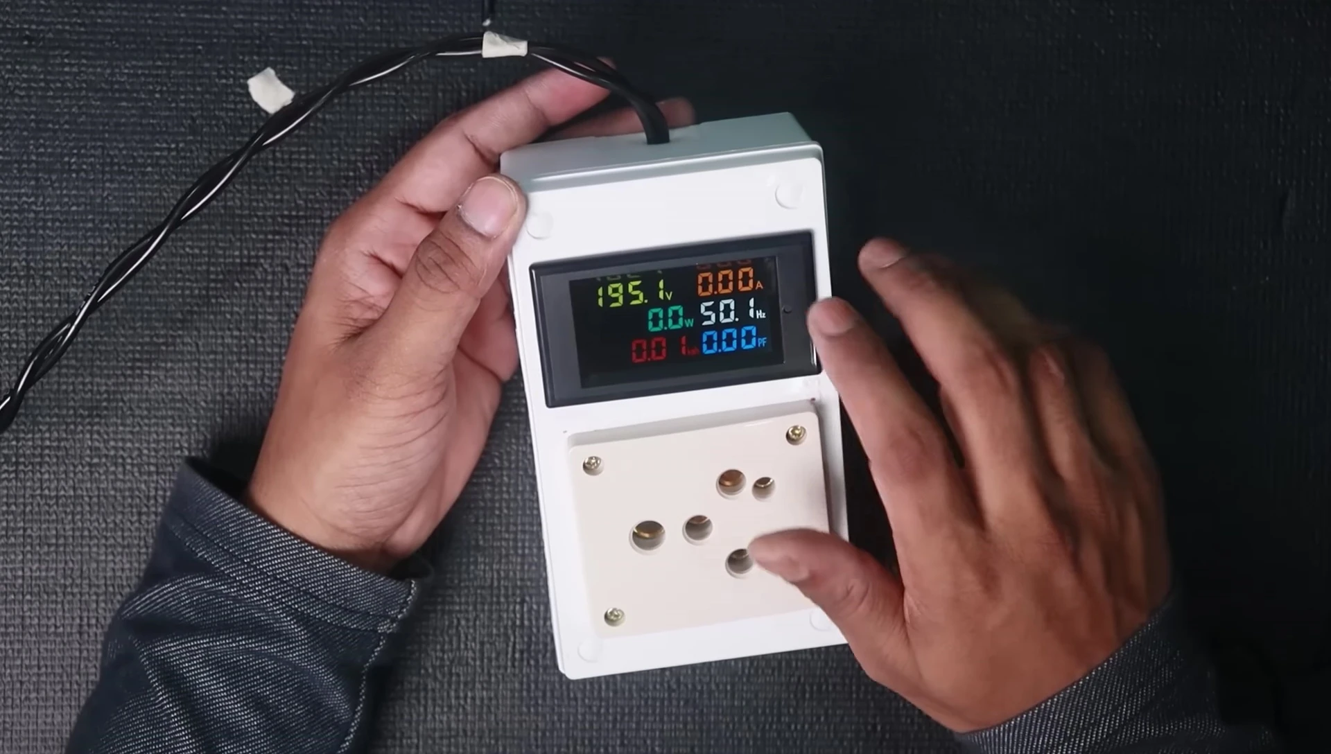 Final look of the installed meter.