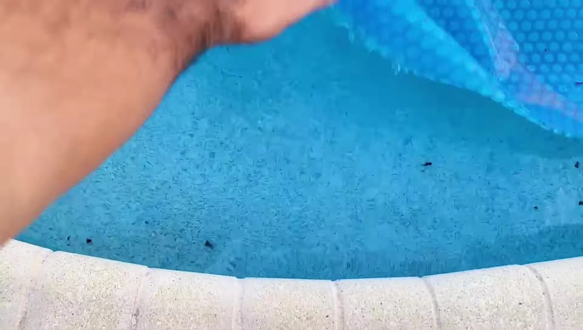 The pool after heating