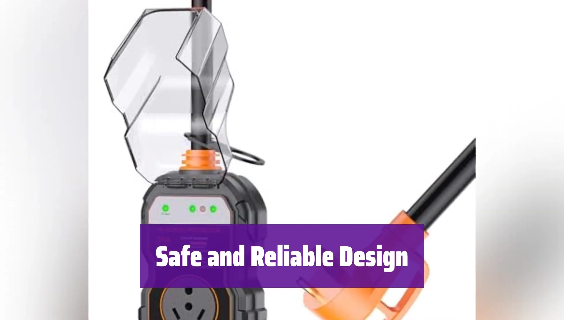 Showcasing the rugged, waterproof design