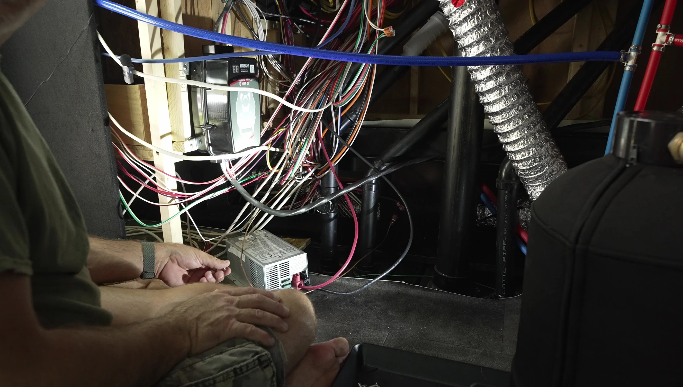 Screenshot showing the installation of the new converter.