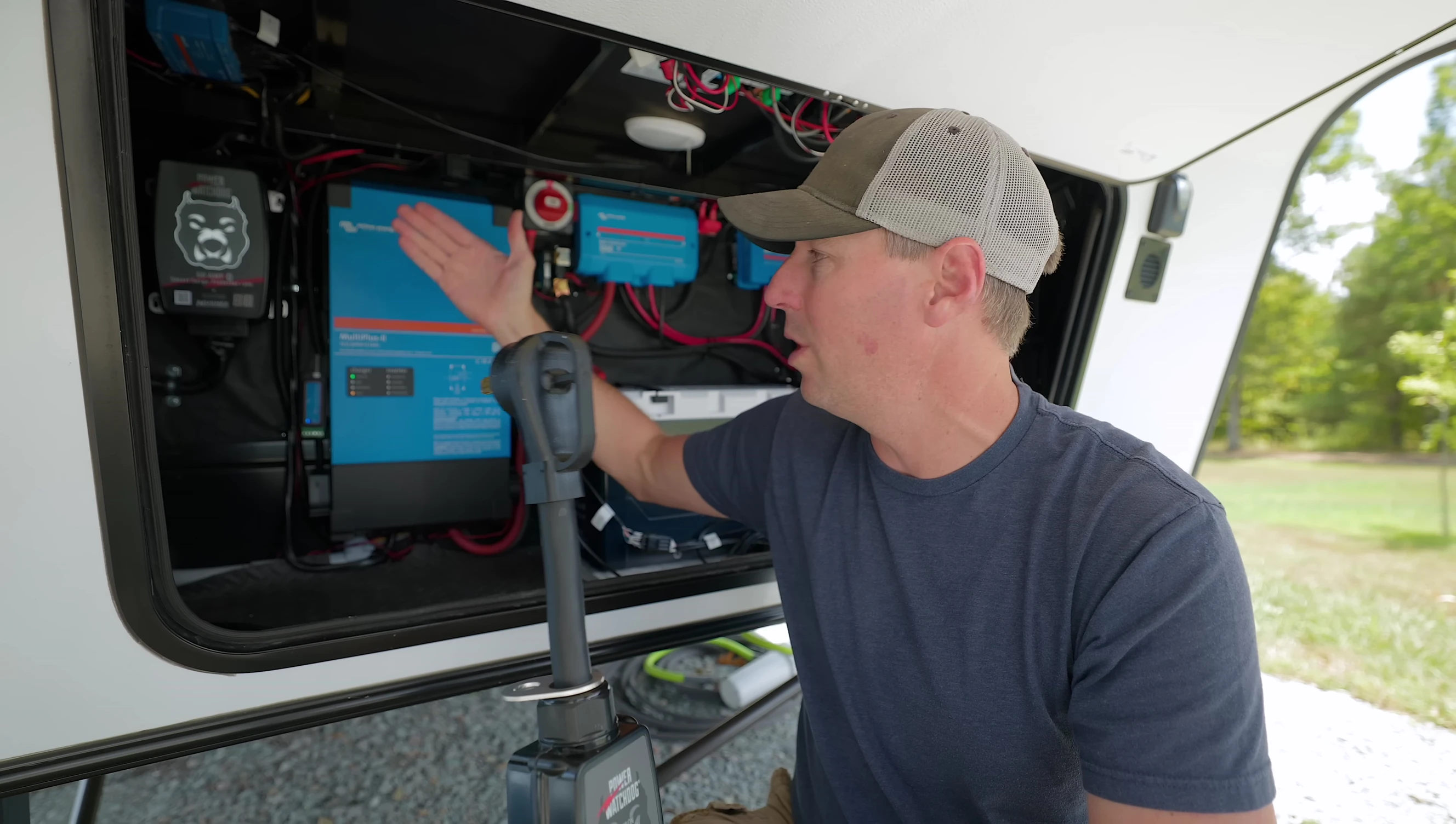 An EMS (Electrical Management System) with a digital display.