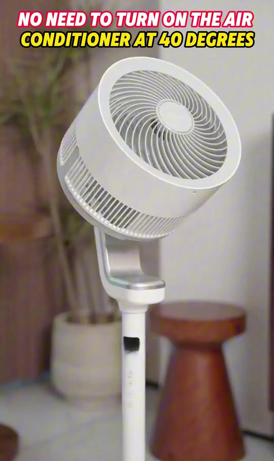 Image emphasizing the antibacterial properties of the fan blades.