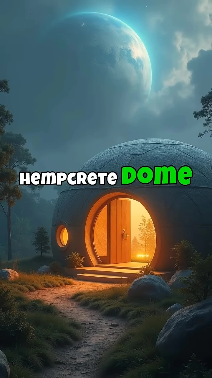 Example of hempcrete dome home