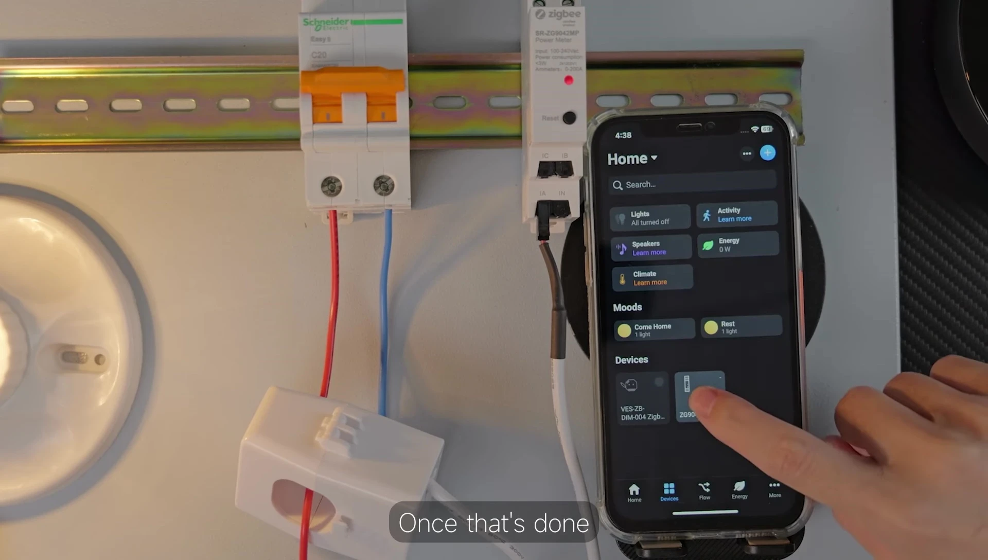 Screenshot of Homie app showing energy consumption data.