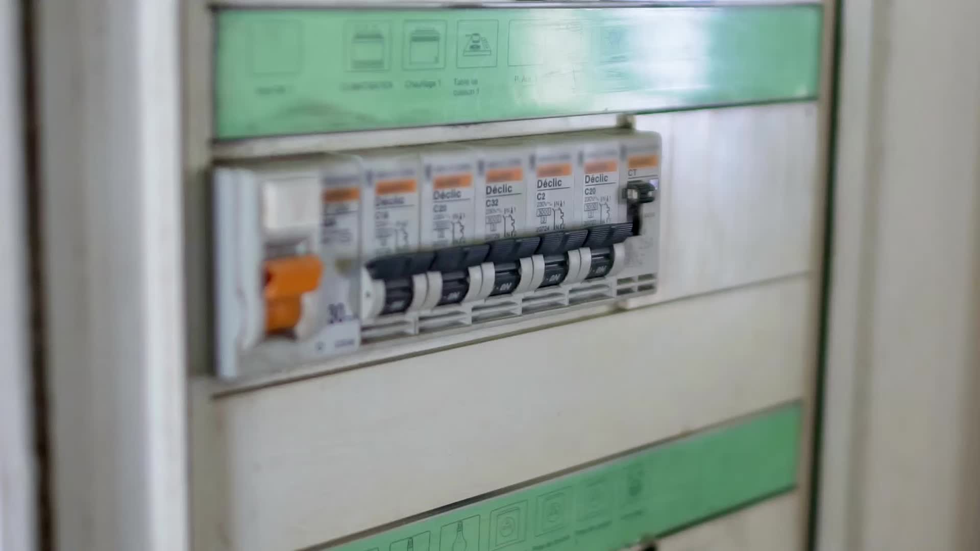 Turning off the breaker for the HVAC system