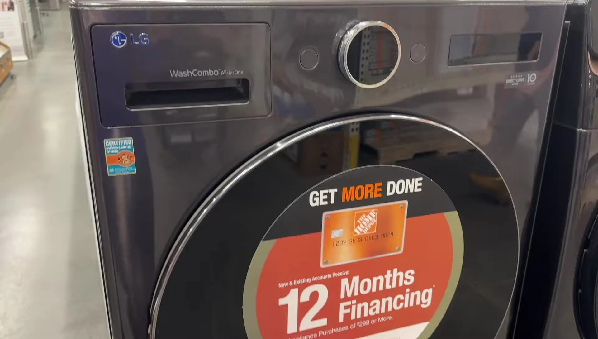 Energy Star appliances displayed in a store