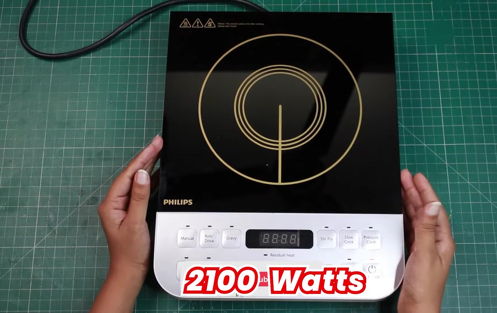 Philips induction cooktop showcasing its premium design and features.