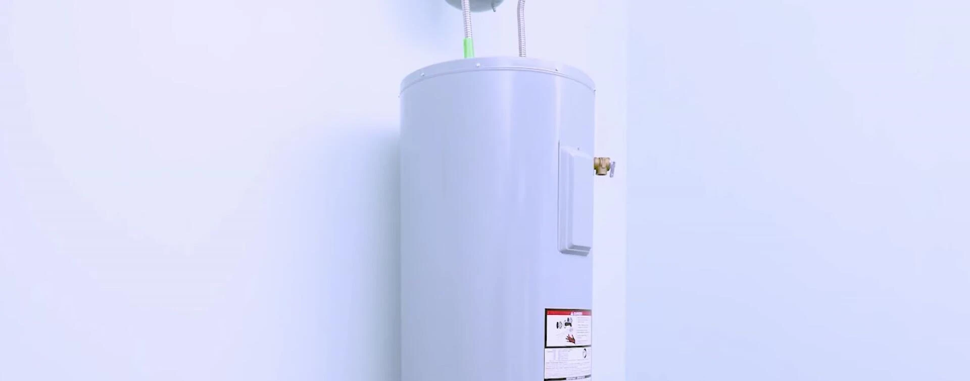 Image of a conventional tank-style water heater