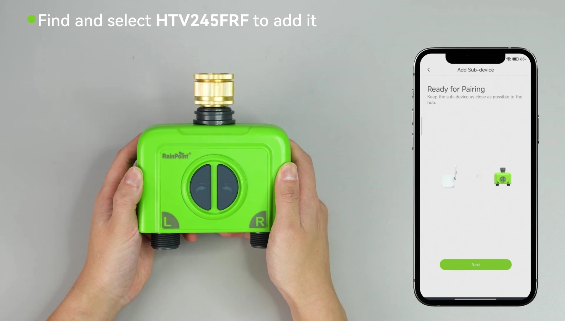 Screenshot from the app showing the 'Add New Devices' screen.