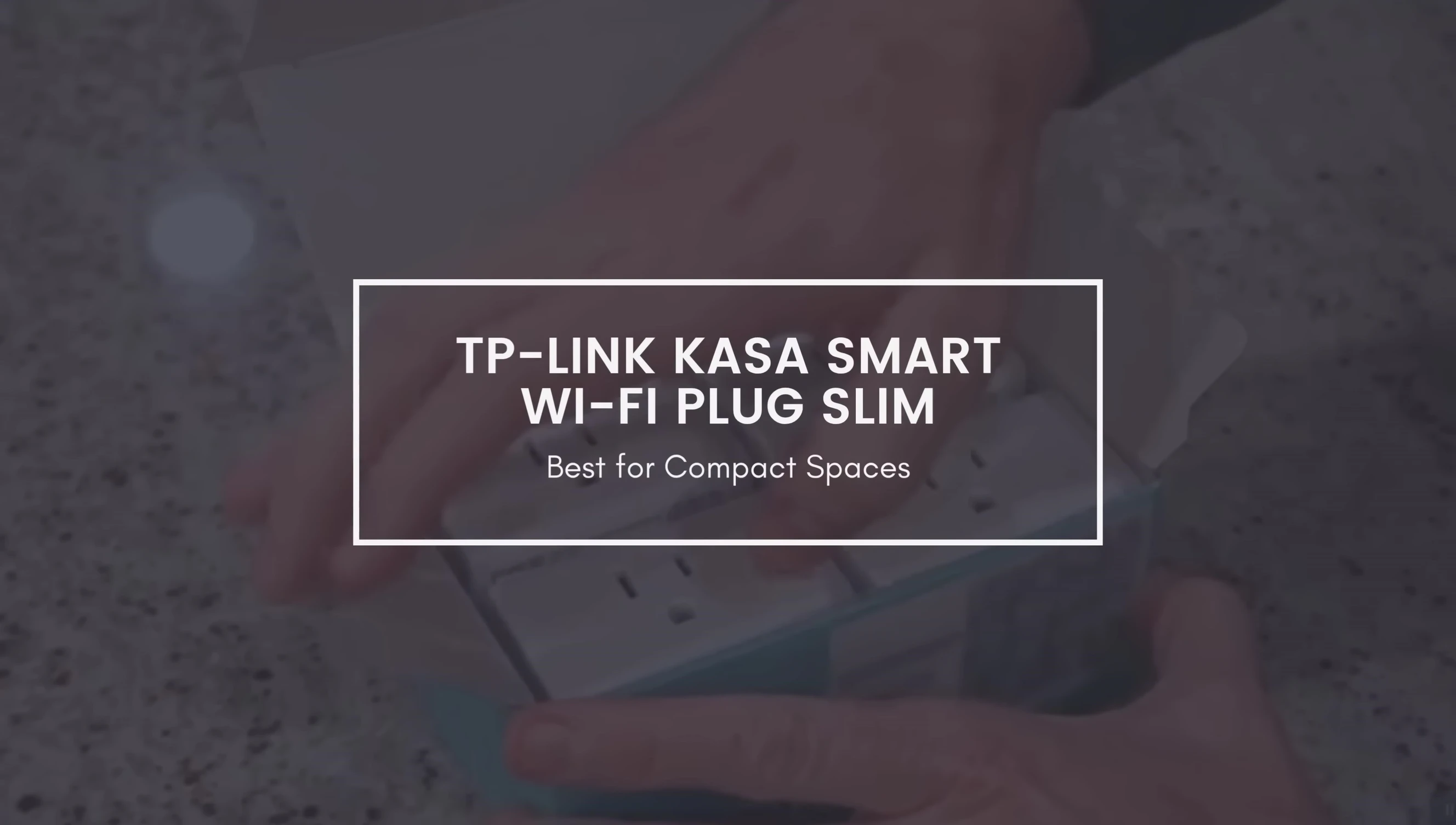 Close-up of the TP-Link Kasa Smart Plug Slim, highlighting its slim profile.