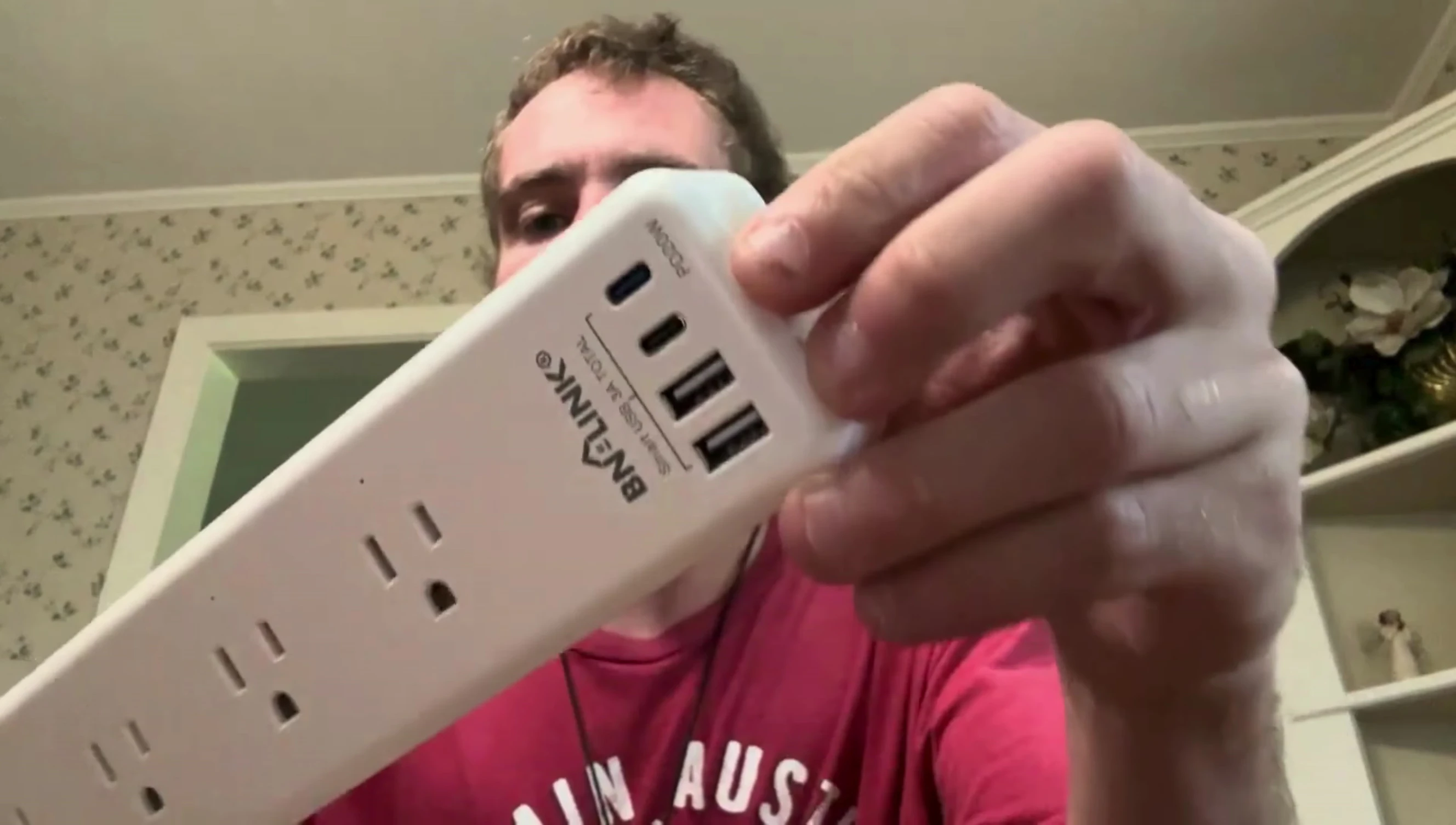 The USB-A and USB-C ports