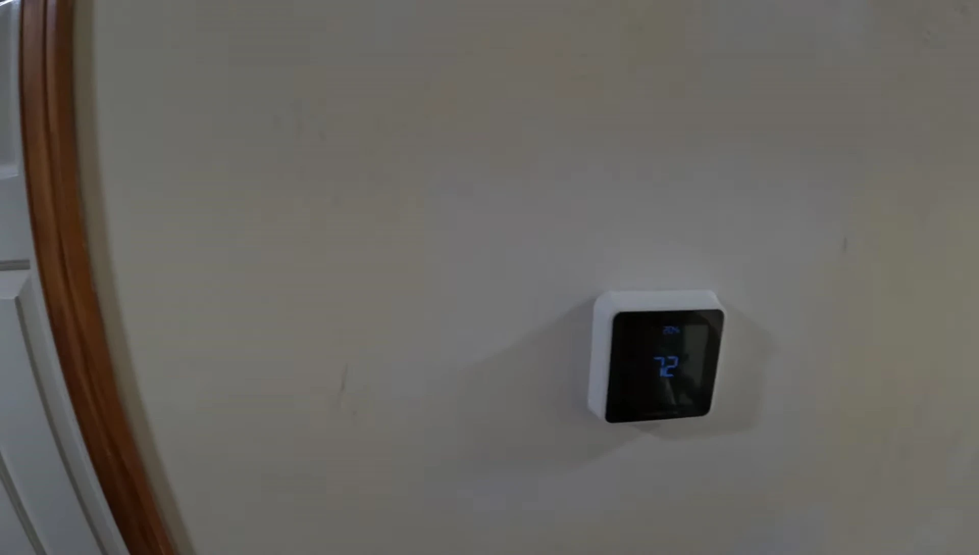Final look of the installed thermostat