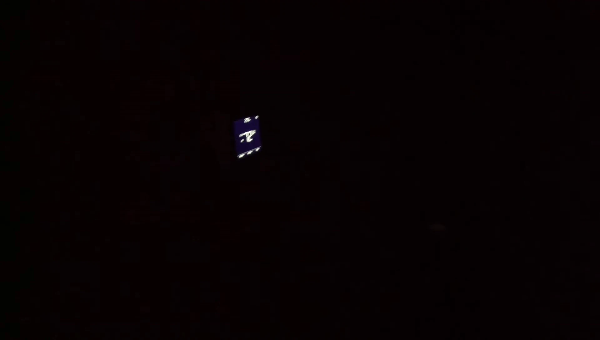 Thermostat display at night