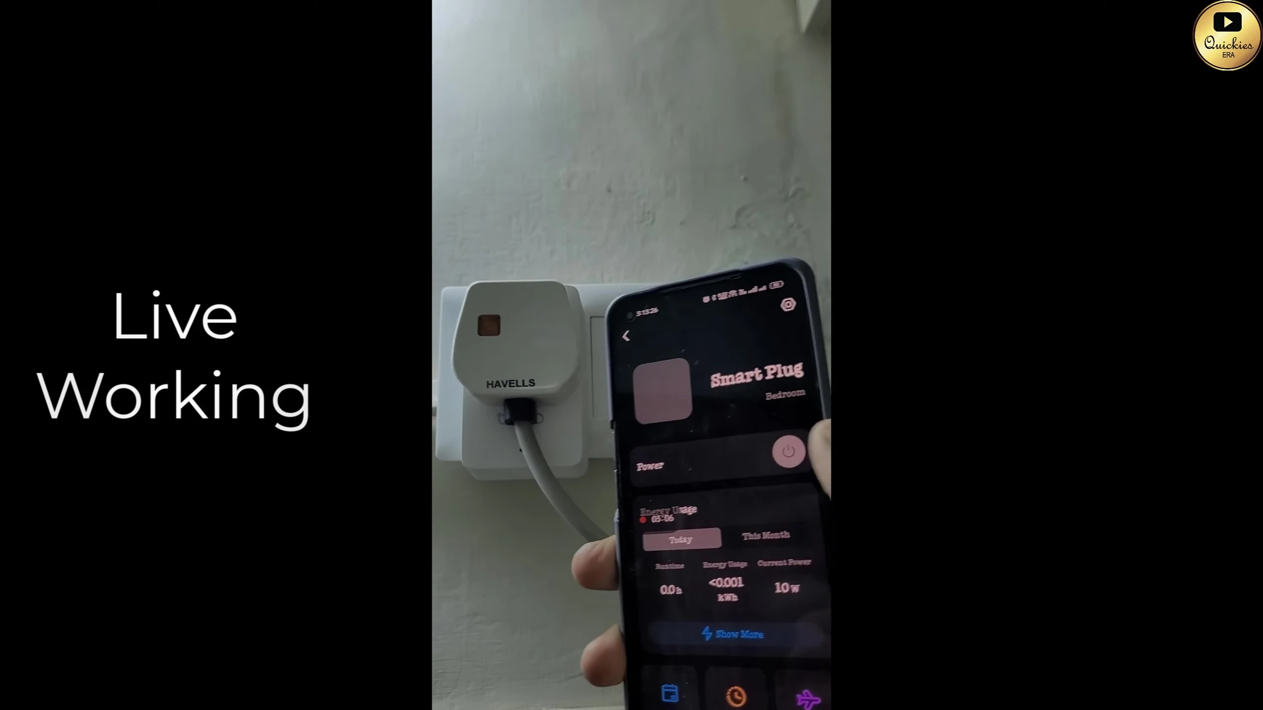 Screenshot of the Tapo app controlling a connected device (air conditioner).