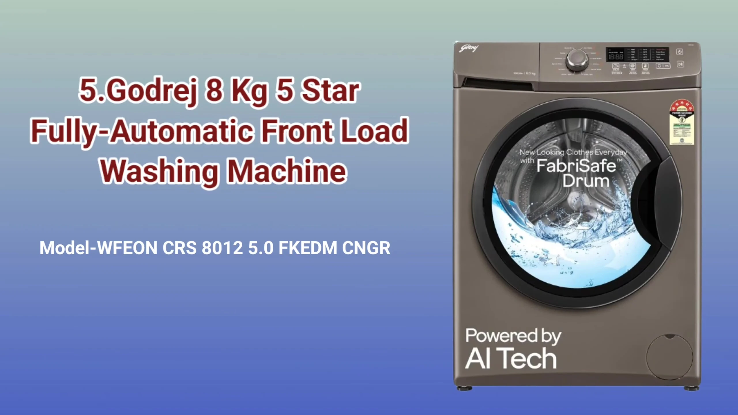 Godrej washing machine overview