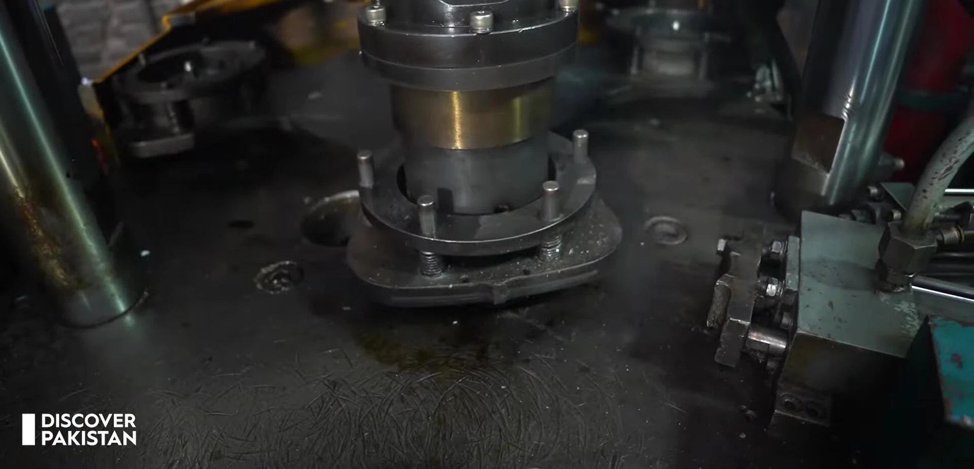 The winding section of the motor assembly line