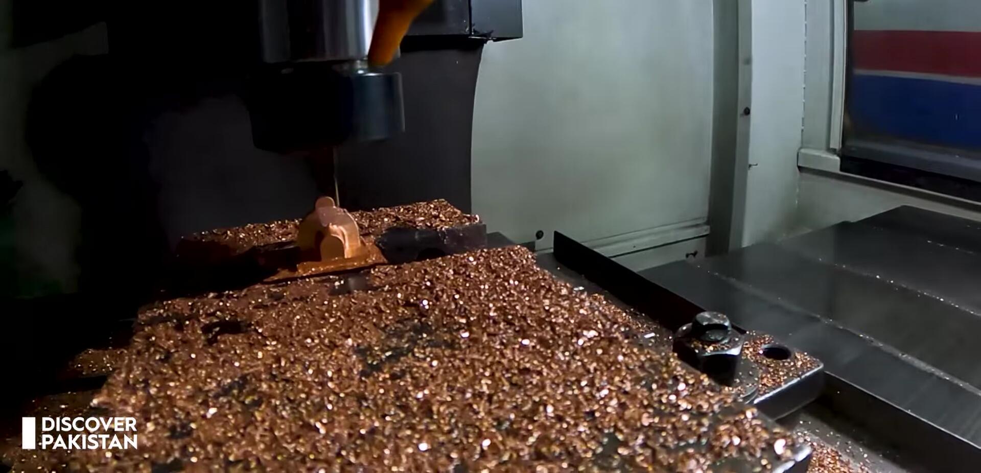 CMC machines used in the molding process to create precise molds of washing machine parts.