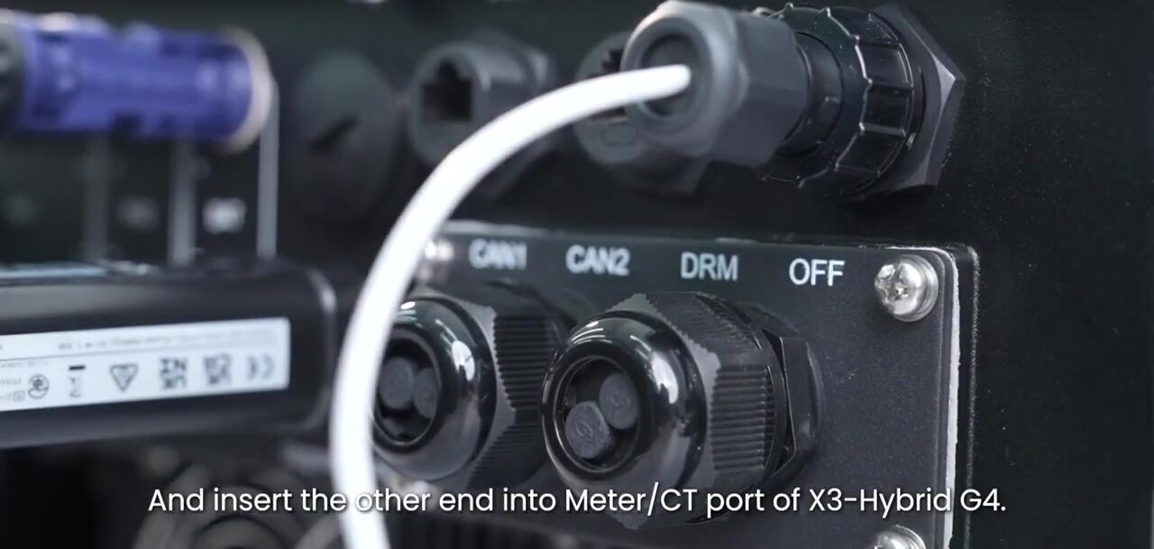 Connecting meter to CT port