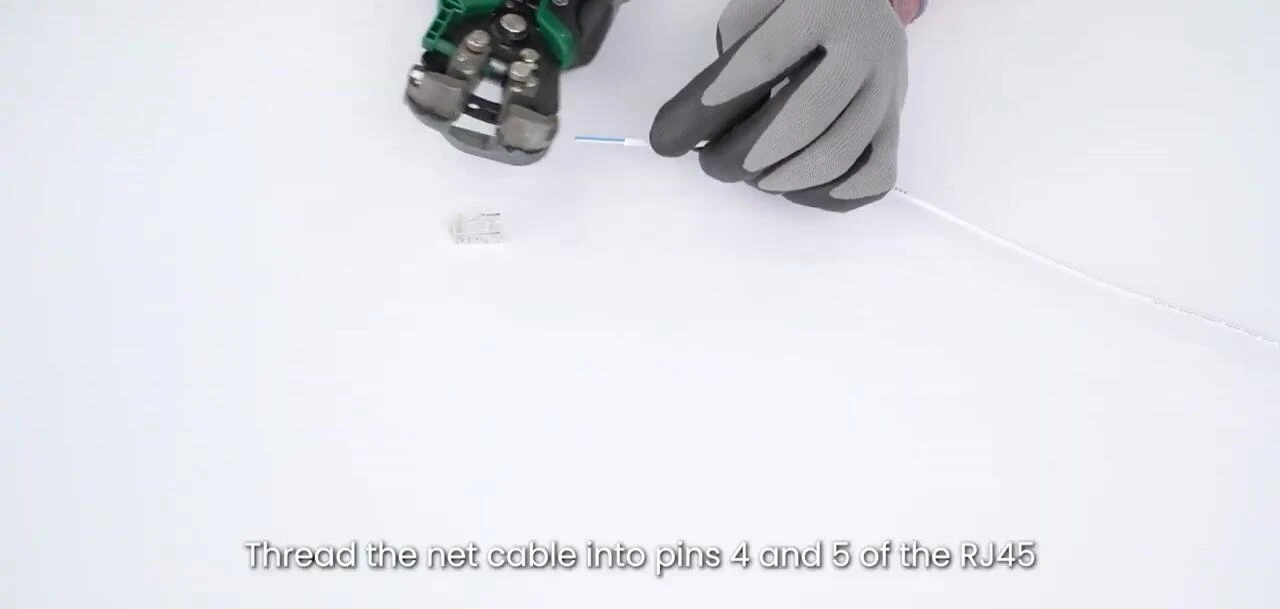 Crimping the RJ45 connector