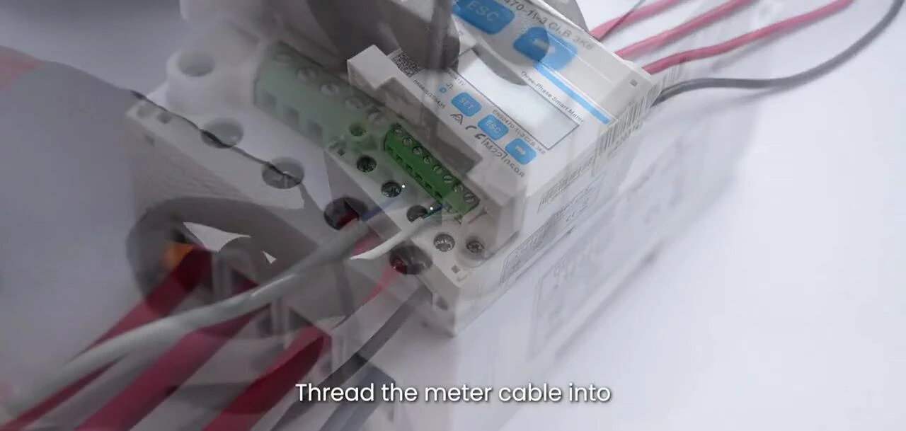 Connecting meter cable to pins 24 and 25
