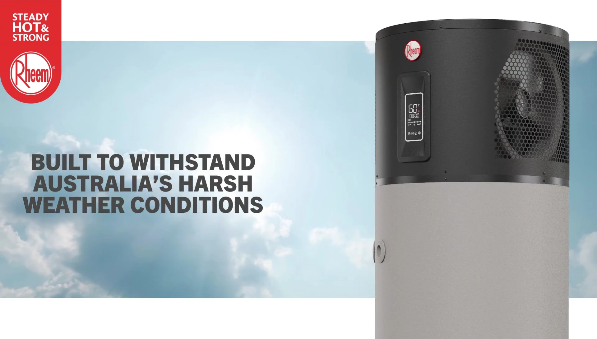 Side view of the unit showcasing its fan design
