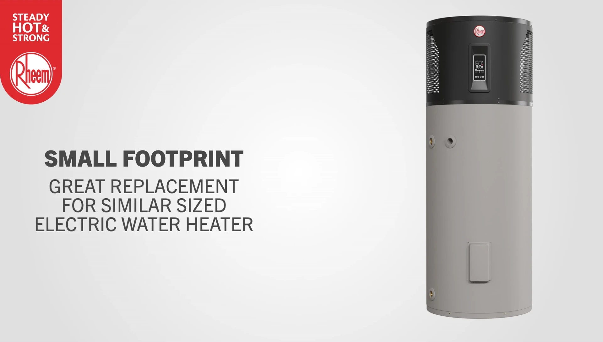 Image showing the compact size of the water heater