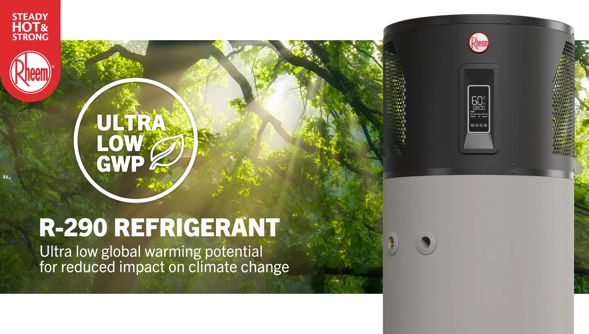 Close-up of the R290 refrigerant specification