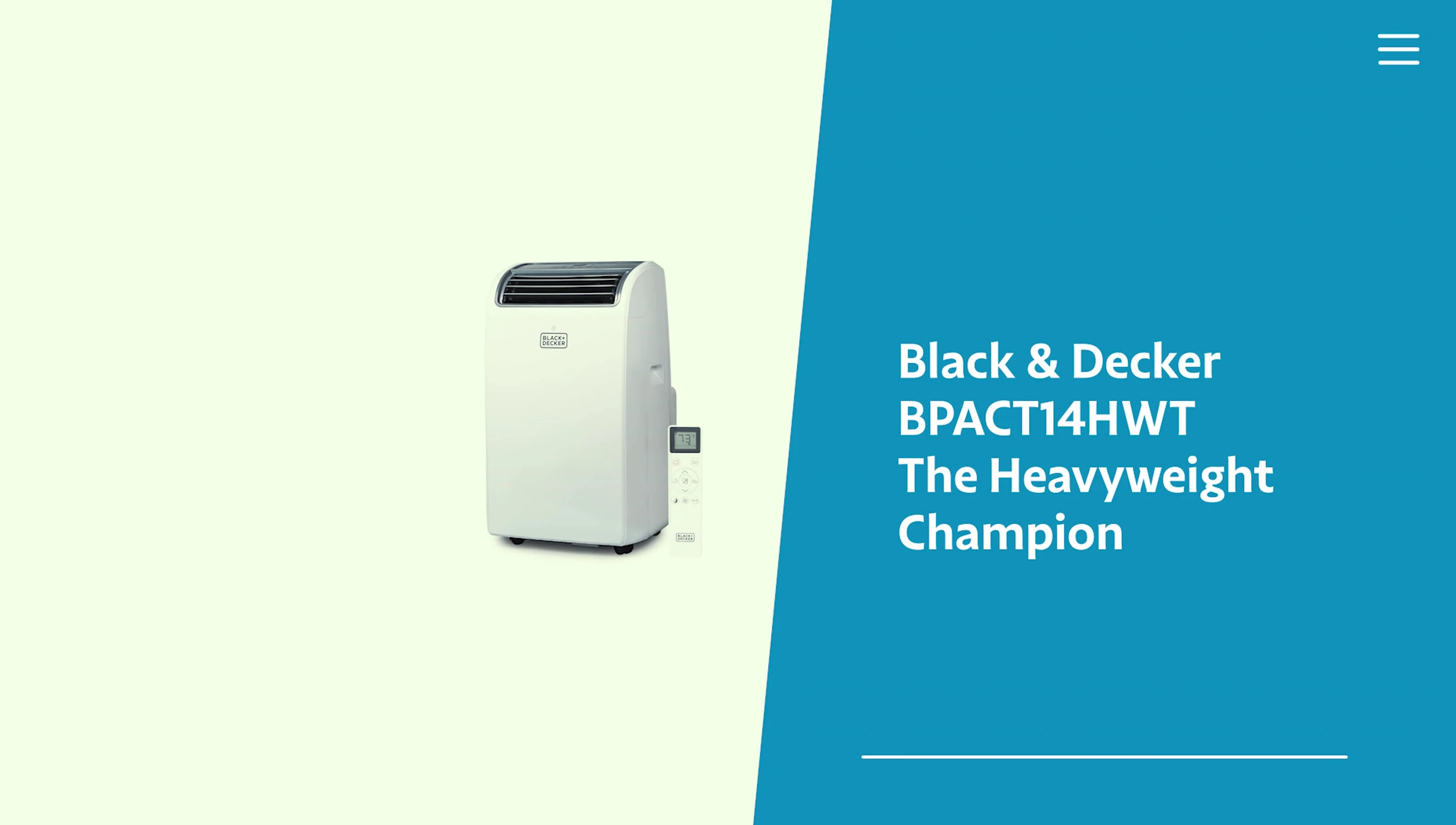 Black & Decker portable AC unit