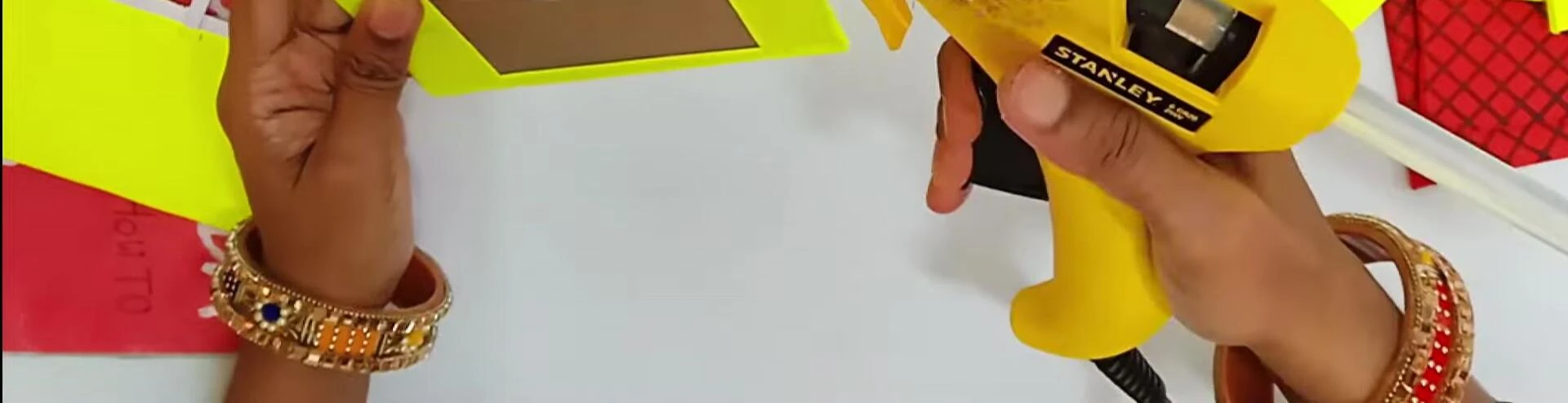 The completed solar panel mounted on a base