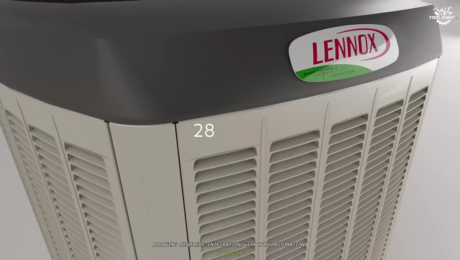 Screenshot of Lennox's smart home control interface.